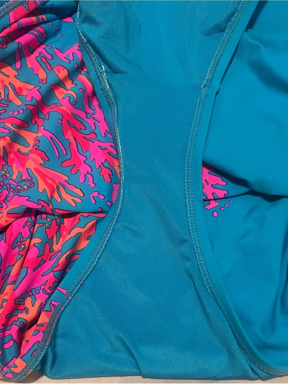 Lilly Pulitzer Teslee One Piece Swimsuit Turquoise Oasis Sz 14